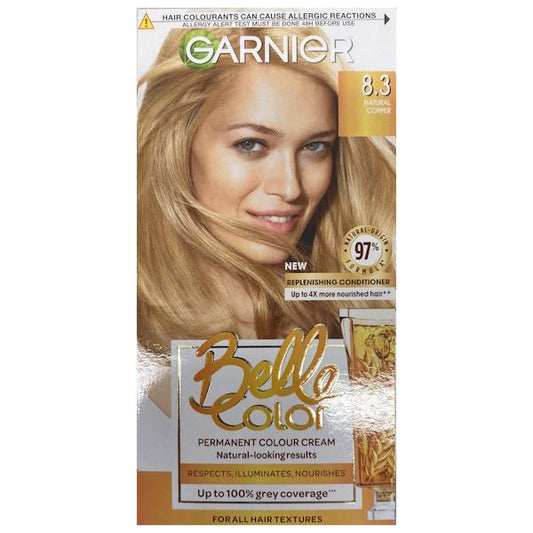 (LT) Garnier Belle Color Permanent Colour 8.3 Natural Copper (Case of 3)