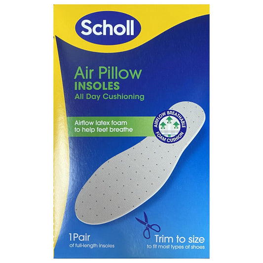 Scholl Air Pillow Insoles 1 Pair (Case of 6)