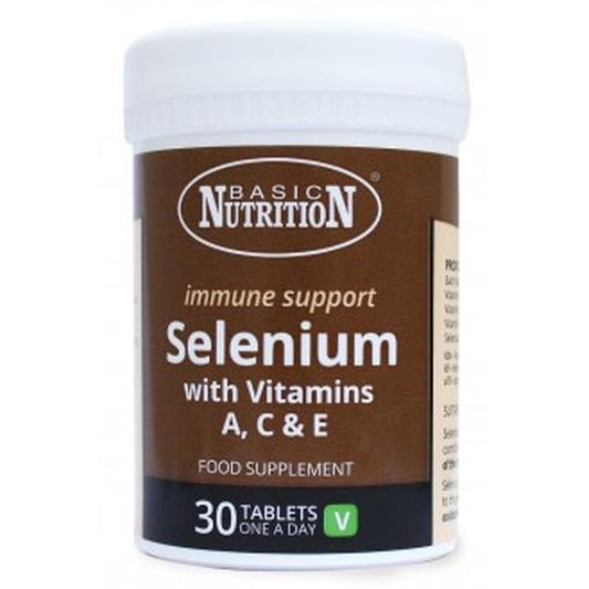 Basic Nutrition Immune Support Selenium With Vitamins 30 Tablets (Case of 6)