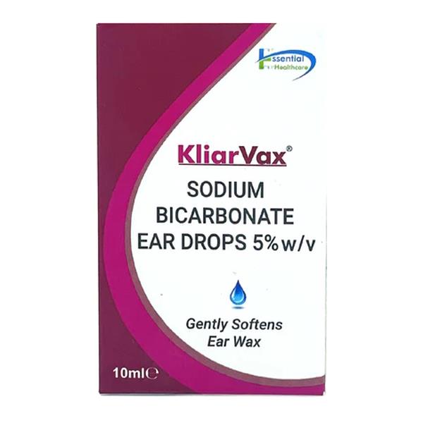 KliarVax Sodium Bicarbonate 5% Ear Drops 10ml (Case of 10)