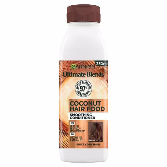 (LT) Garnier Ultimate Blends Hair Food Coconut Conditioner 350ml (Case of 6)