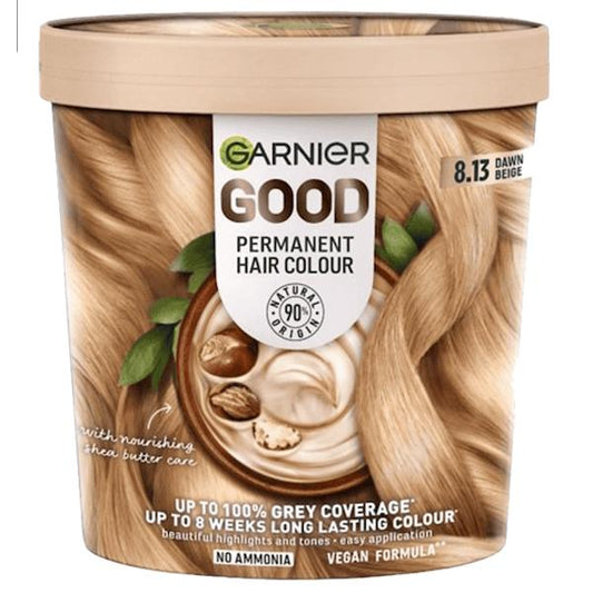 Garnier Good Permanent Hair Colour 8.13 Dawn Beige (Case of 3)