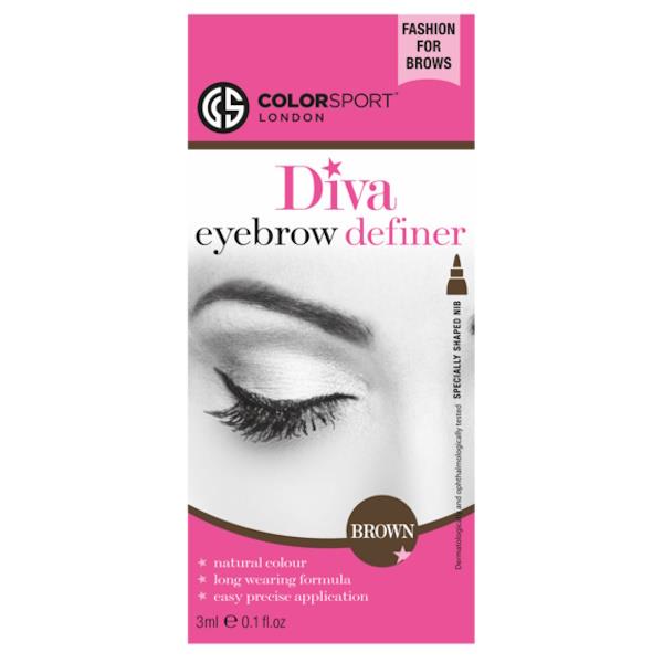 Colorsport Diva Eyebrow Definer Brown (Case of 6)