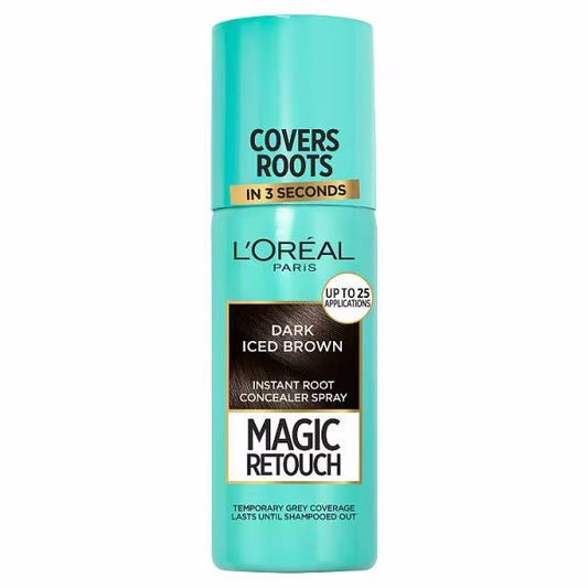 L'Oreal Magic Retouch Instant Root Concealer Spray Dark Iced Brown 75ml (Case of 6)