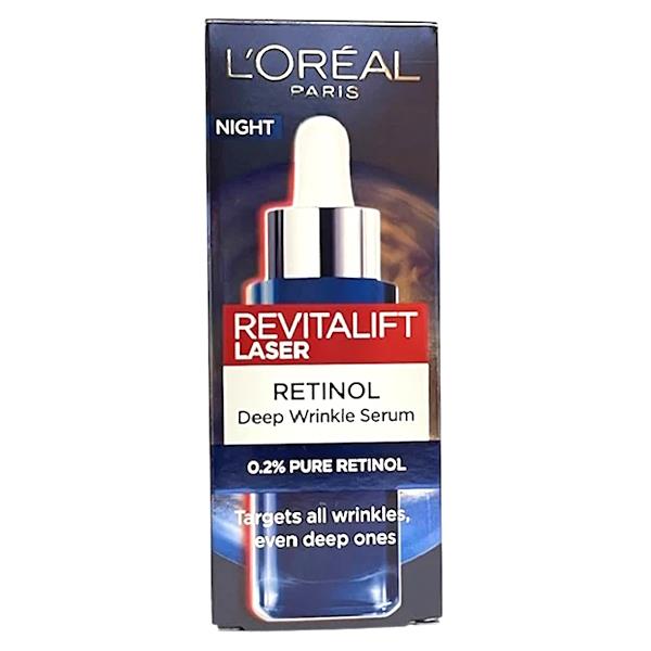 L'Oreal Revitalift Laser Retinol Night Deep Wrinkle Serum 30ml (Case of 6)