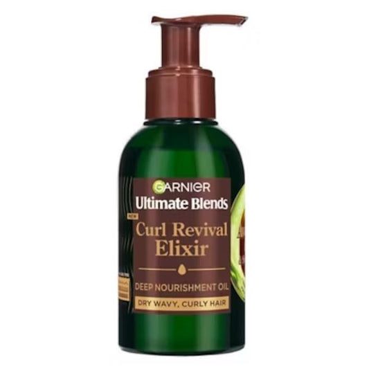 (LT) Garnier Ultimate Blends Avocado Oil & Shea Butter Curl Revival Elixir 120ml (Case of 6)