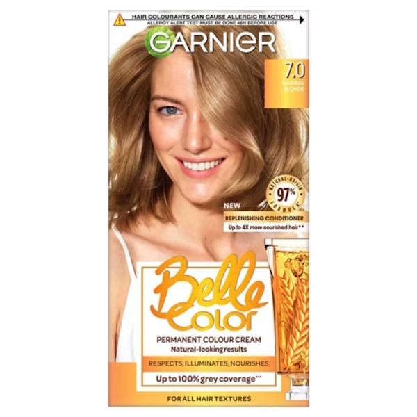 Garnier Belle Color Permanent Colour 7.0 Natural Blonde (Case of 3)
