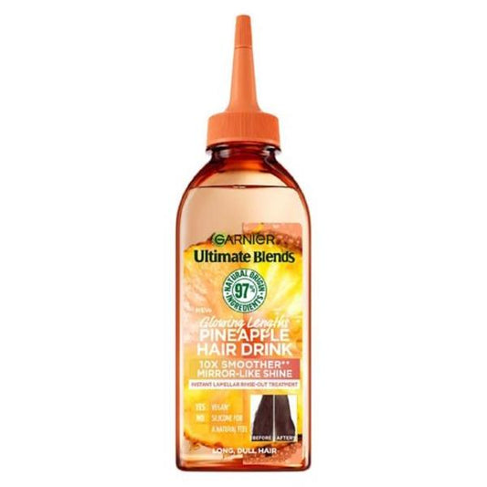 (LT) Garnier Ultimate Blends Glowing Lengths Pineapple Hair Drink 200ml (Case of 6)