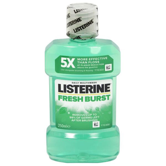 Listerine Daily Mouthwash Fresh Burst 250ml (Case of 6)