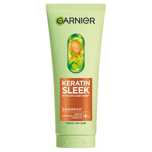 Garnier Keratin Sleek Shampoo 200ml (Case of 6)