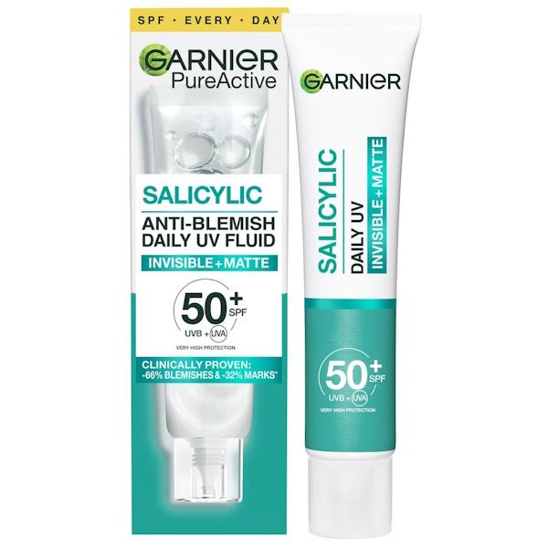 (LT) Garnier Salicylic Anti-Blemish Daily UV Fluid 40ml (Case of 6)