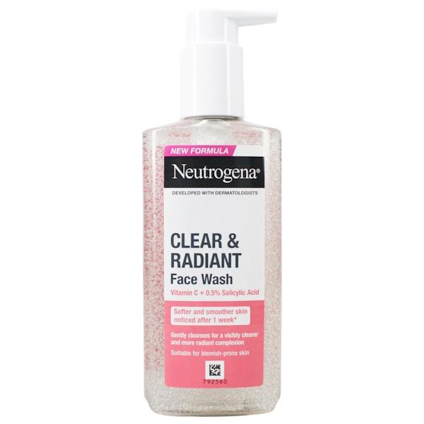 Neutrogena Clear & Radiant Face Wash 200ml (Case of 6)