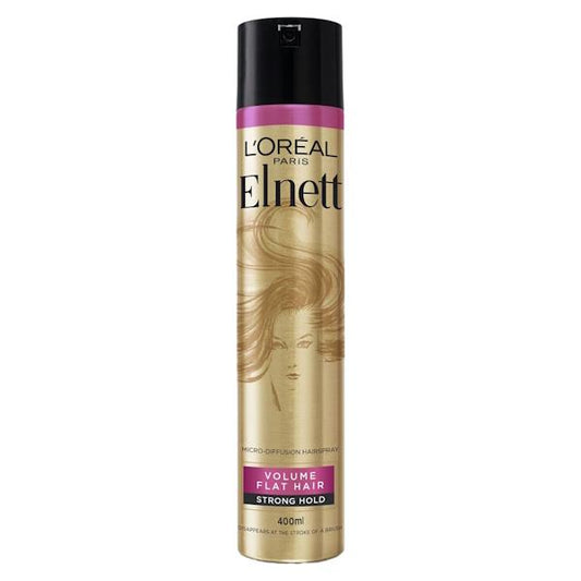 (LT) L'Oreal Elnett Hairspray Volume Flat Hair Strong Hold 400ml (Case of 6)