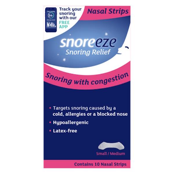 Snoreeze Snoring Relief Nasal Strips Small/Medium 10 Strips