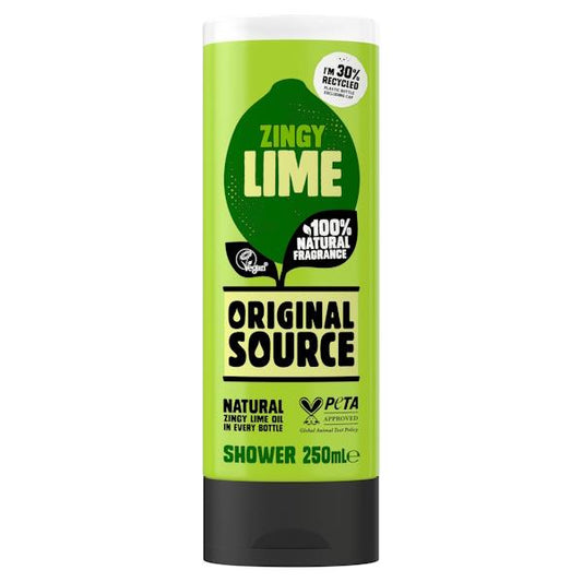 Original Source Zingy Lime Shower Gel 250ml (Case of 6)