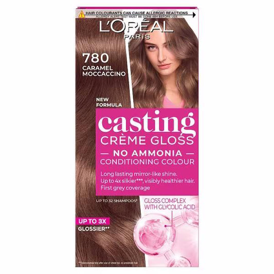 L'Oreal Casting Creme Gloss Hair Colour 780 Caramel Moccaccino (Case of 3)