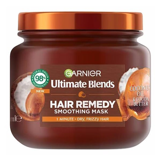 (LT) Garnier Ultimate Blends Hair Remedy Smoothing Mask 340ml (Case of 6)