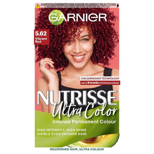 (LT) Garnier Nutrisse Ultra Color Permanent Colour 5.62 Vibrant Red (Case of 3)