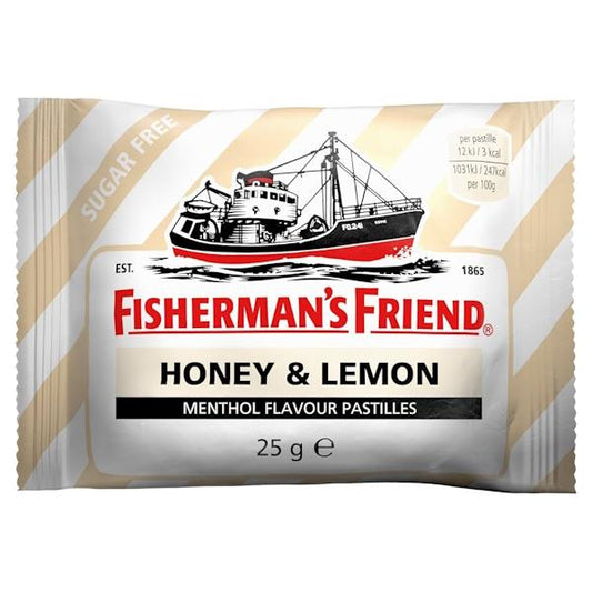 Fisherman's Friend Honey & Lemon Sugar Free 25g (Case of 24)