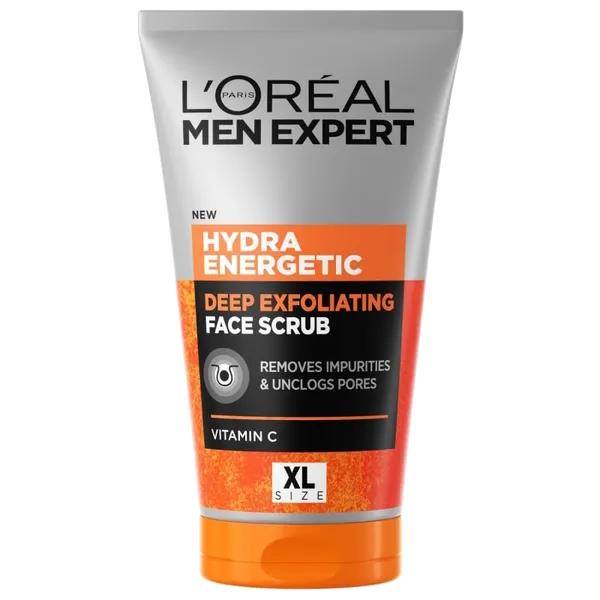L'Oreal Men Expert Hydra Energetic Deep Exfoliating Face Scrub 150ml (Case of 6)