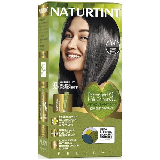 Naturtint Hair Colour Gel 1N Ebony Black (Case of 3)