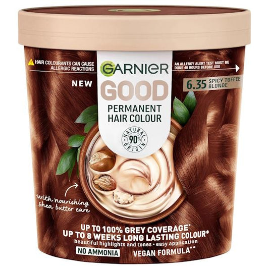 Garnier Good Permanent Hair Colour 6.35 Spicy Toffee Blonde (Case of 3)