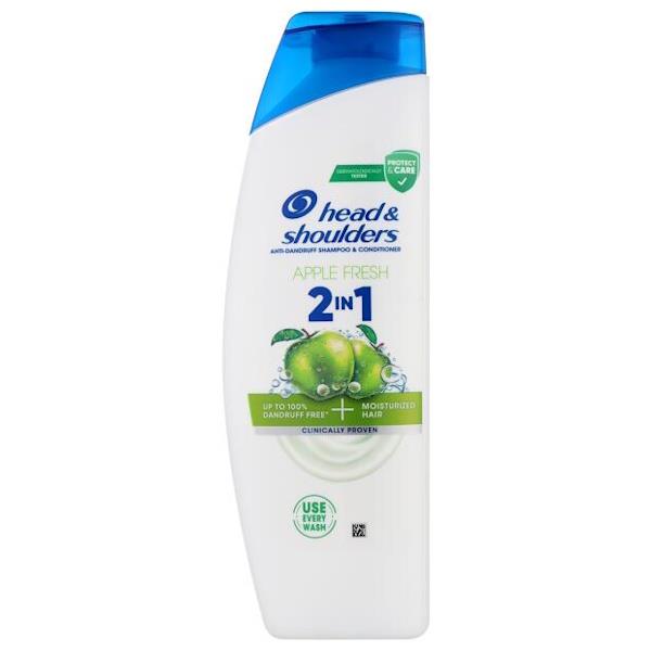 Head & Shoulders 2in1 Shampoo Apple Fresh 400ml (Case of 6)