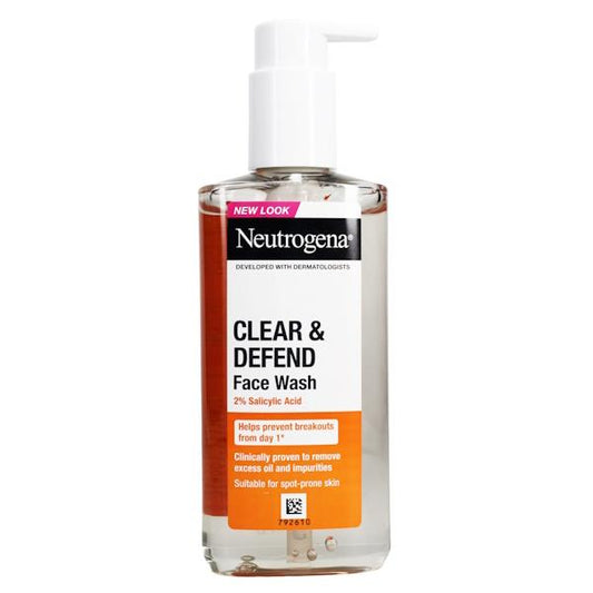 Neutrogena Clear & Defend Face Wash 200ml (Case of 6)