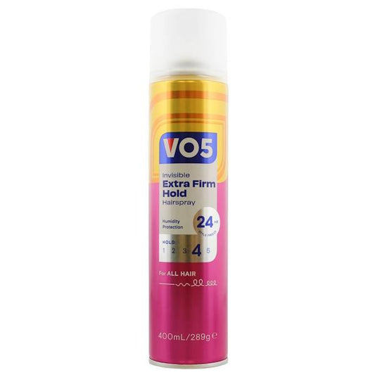 VO5 Invisible Extra Firm Hold Hairspray 400ml (Case of 6)