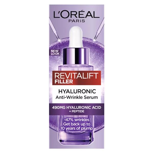 L'Oreal Revitalift Filler Hyaluronic Acid Anti-Wrinkle Serum 30ml (Case of 6)