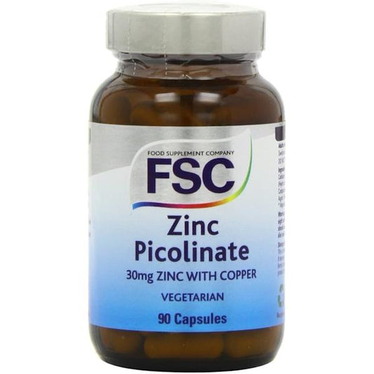 FSC Zinc Picolinate with Copper 30mg 90 Capsules (Case of 6)