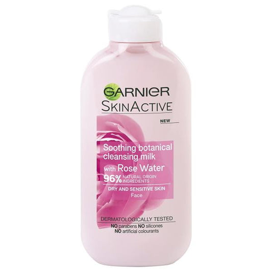Garnier Skin Active Soothing Botanical Cleansing Milk with Rose Water 200ml (Case of 6)