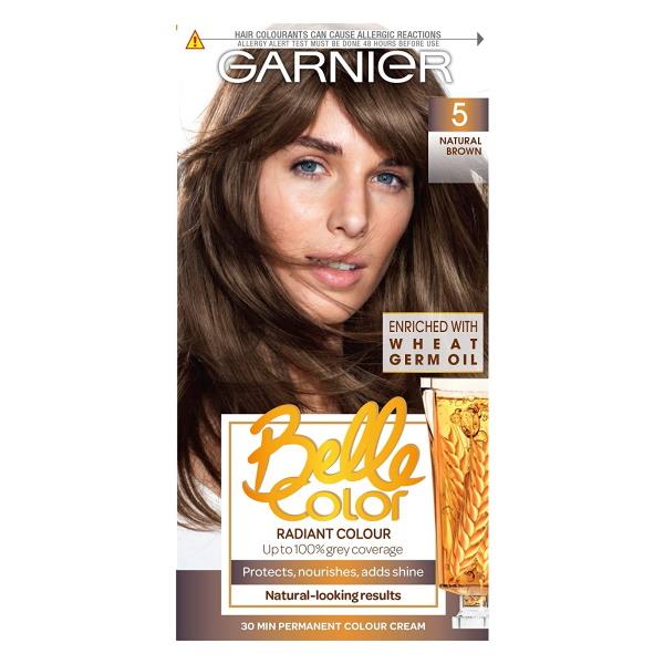 Garnier Belle Color Permanent Colour 5 Natural Brown (Case of 3)