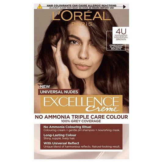 L'Oreal Excellence Creme Universal Nudes 4U Universal Brown (Case of 3)