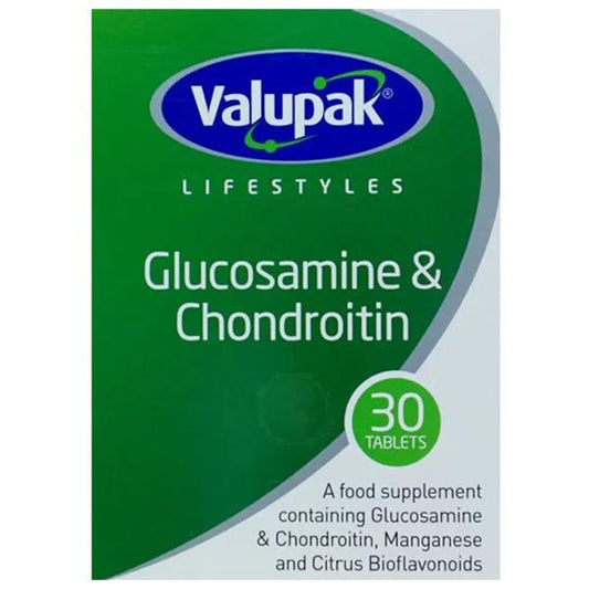 (LT) Valupak Glucosamine & Chondroitin 500/400mg 30 Tablets Blister Pack (Case of 3)