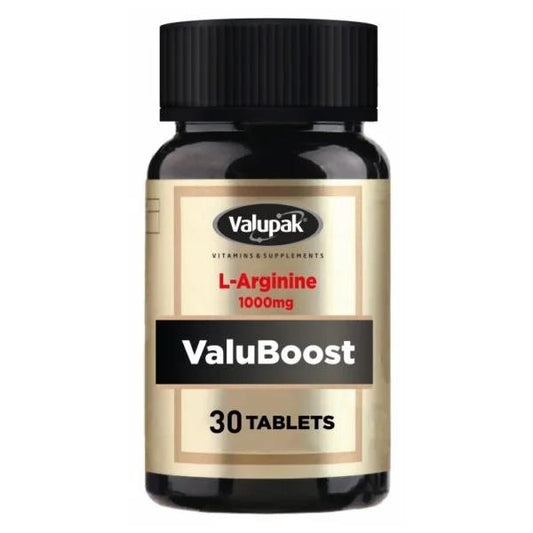 Valupak ValuBoost L-Arginine 1000mg 30 Tablets (Case of 6)