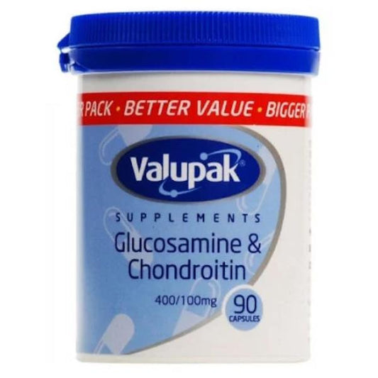 (LT) Valupak Glucosamine & Chondroitin 400/100mg 90 Capsules (Case of 6)