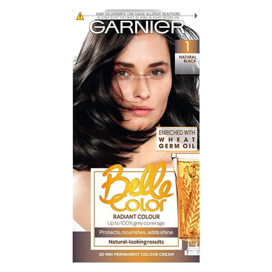 (LT) Garnier Belle Color Permanent Colour 1 Natural Black (Case of 3)