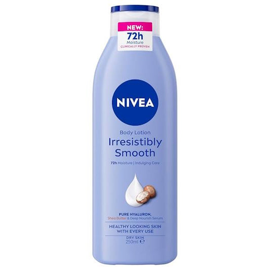 Nivea Body Lotion Irresistibly Smooth 250ml (Case of 6)