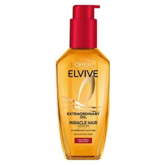 L'Oreal Elvive Extraordinary Oil Miracle Hair Serum Coloured Dry Hair 100ml (Case of 6)