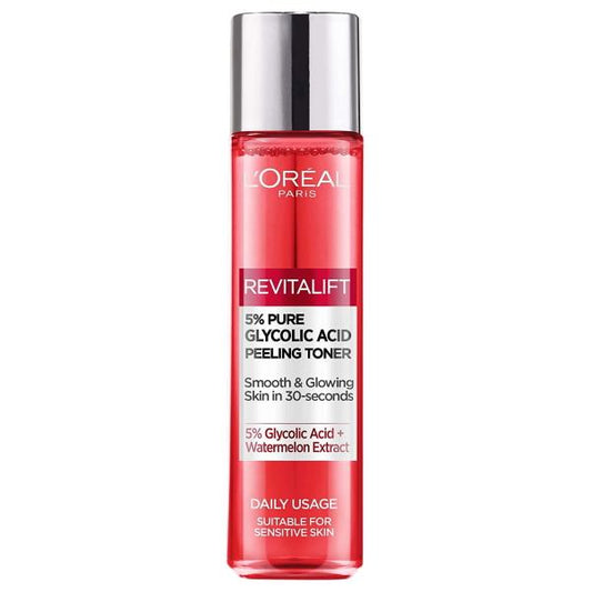 L'Oreal Revitalift 5% Pure Glycolic Acid Peeling Toner 180ml (Case of 6)