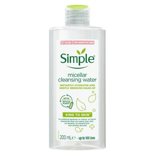 Simple Kind To Skin Micellar Cleansing Water 200ml (6 PACKS)