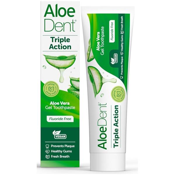 Aloe Dent Triple Action Aloe Vera Gel Toothpaste 100ml (Case of 6)