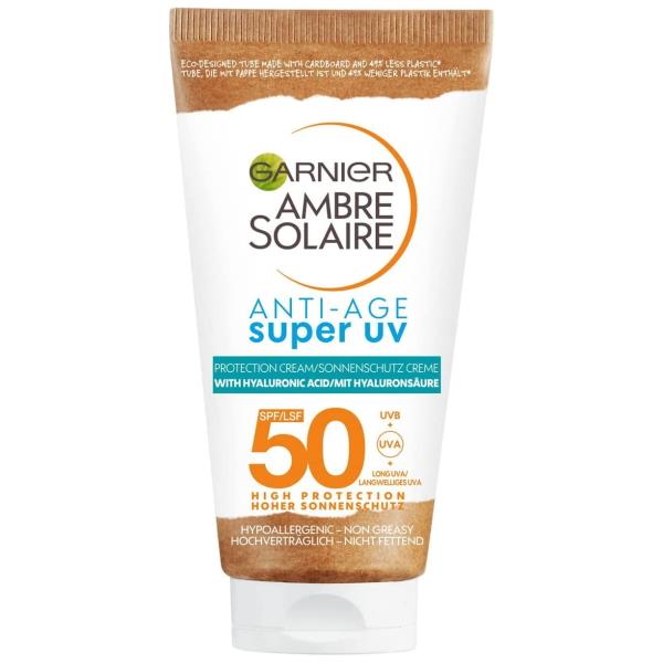 Garnier Ambre Solaire Anti-Age Super UV SPF50 Protection Cream 50ml (Case of 6)