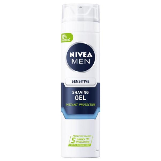 Nivea Men Sensitive Shaving Gel 200ml (Case of 6)