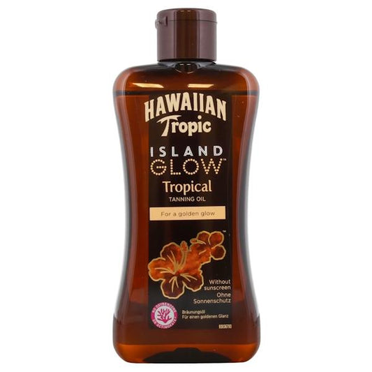 Hawaiian Tropic Island Glow Tropical Tanning Oil 200ml (Case of 6)