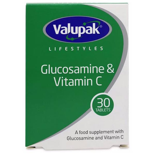 (LT) Valupak Glucosamine & Vitamin C 30 Tablets Blister Pack (Case of 3)