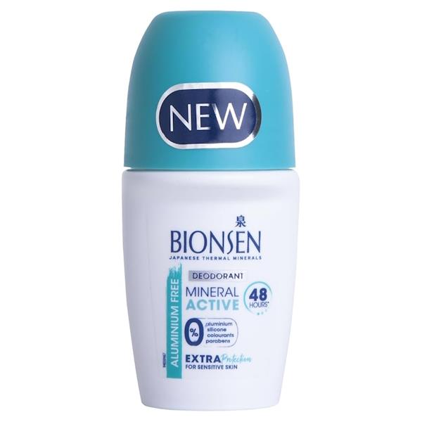 Bionsen Aluminium Free Mineral Active Deodorant Roll On 50ml (Case of 12)