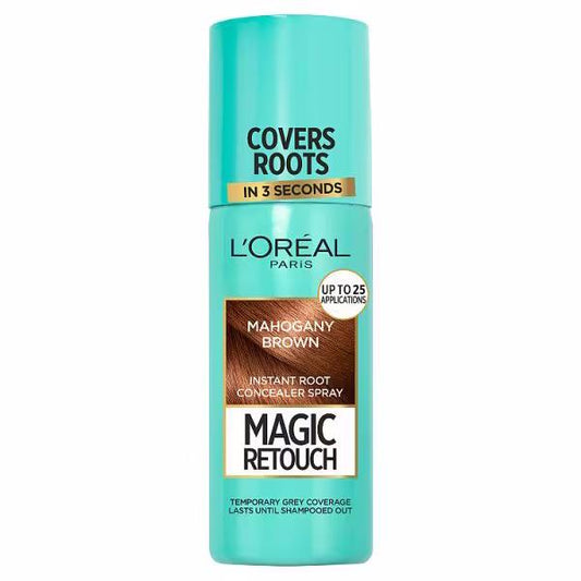 L'Oreal Magic Retouch Instant Root Concealer Spray Mahogany Brown 75ml (Case of 6)