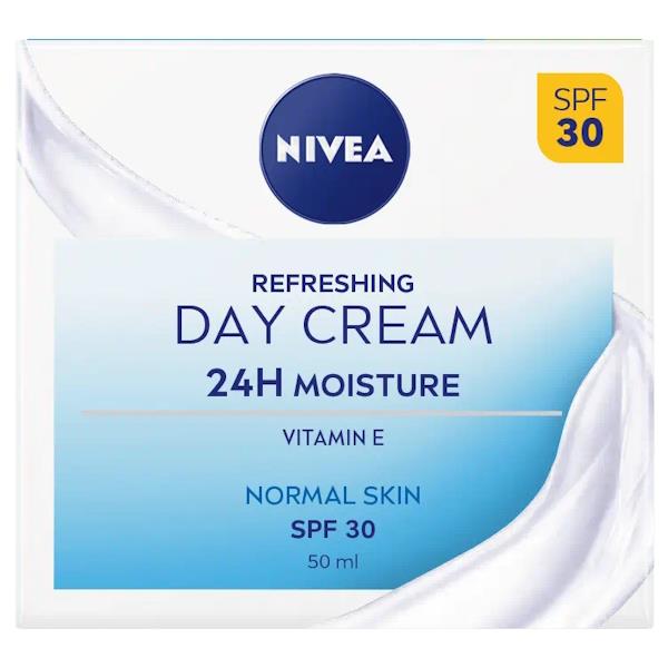 Nivea Refreshing Day Cream Normal Skin SPF30 50ml (Case of 3)